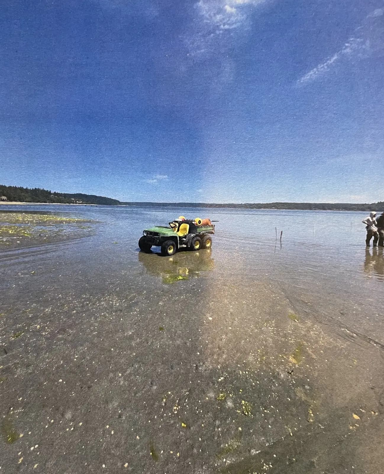 Crossing the tideflats at low water