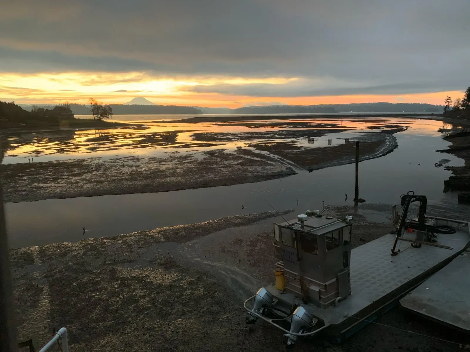 Sunset over the tideflats