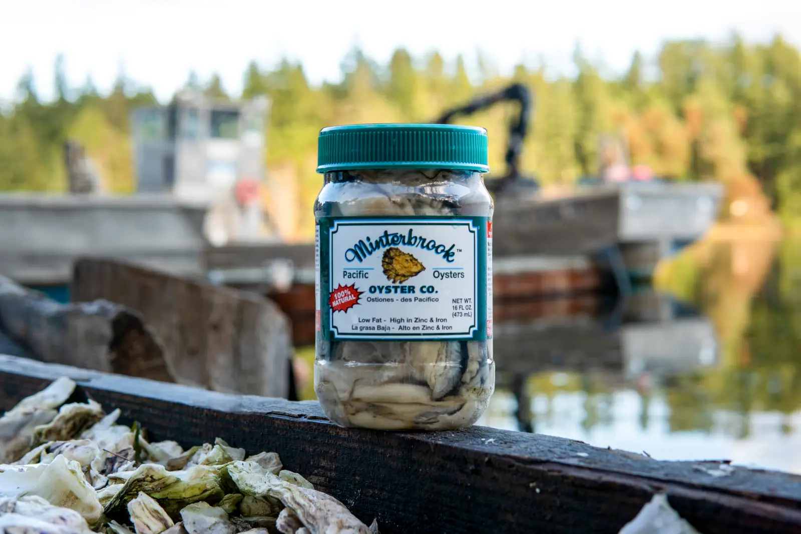 A jar of Minter Sweets, dockside