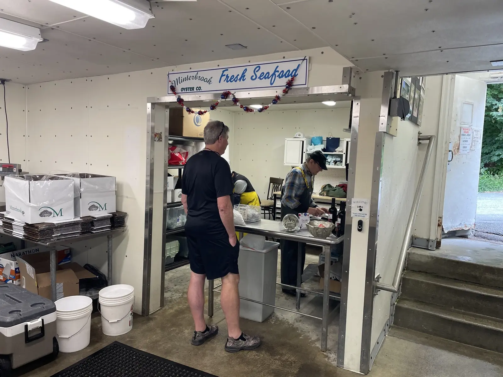 The retail counter
